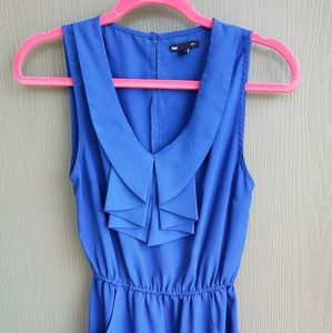 Blue sleeveless dress